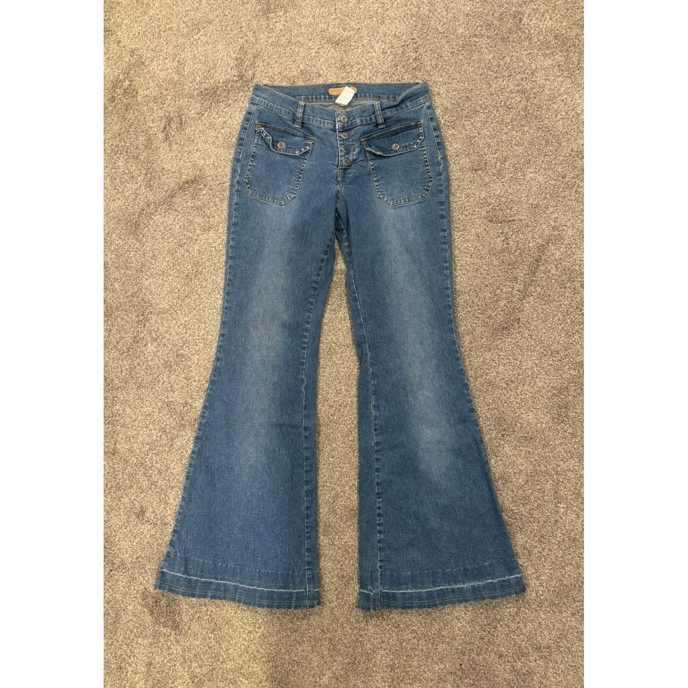 Tommy Hilfiger Bootcut Jeans Women's 9 Blue‎ Denim Medium Wash Cotton Stretch